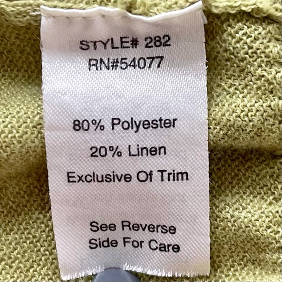 CAbi Green Knit Button Front Long Sleeve Cardigan w/Hood & Tulip Hem M (Women’s) - Picture 5 of 10